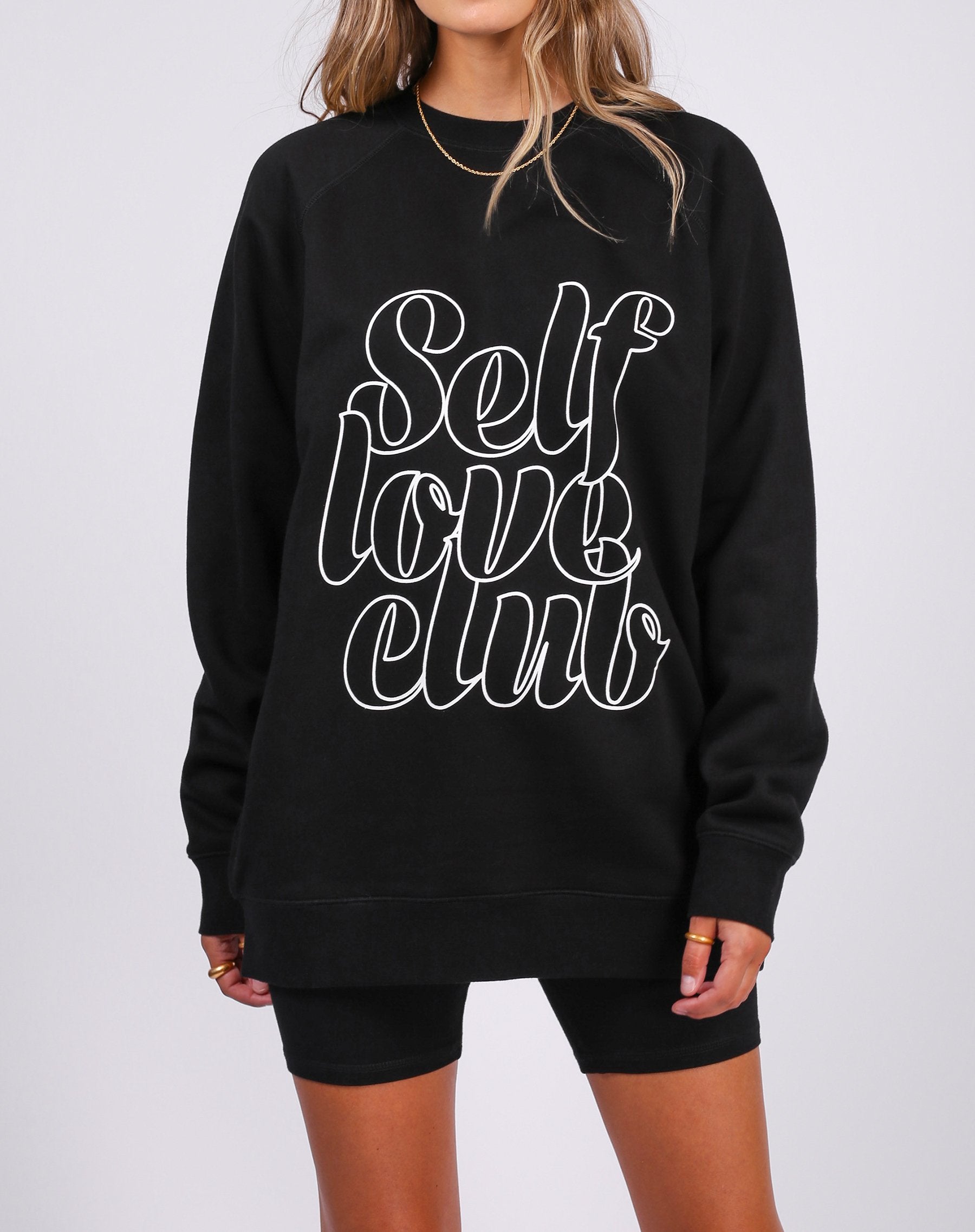 The "SELF LOVE CLUB" Big Sister Crew | Black