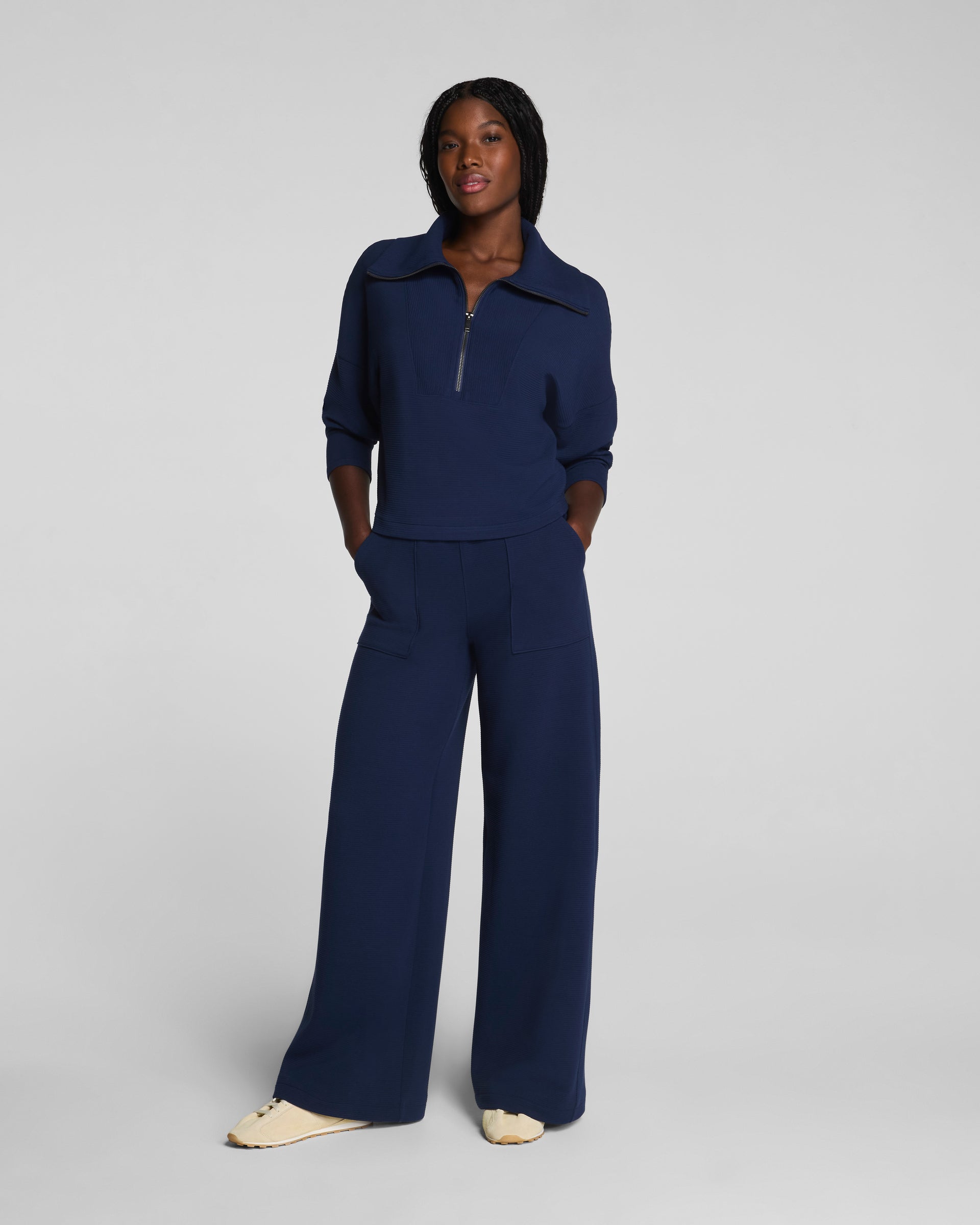Ribbed Half Zip