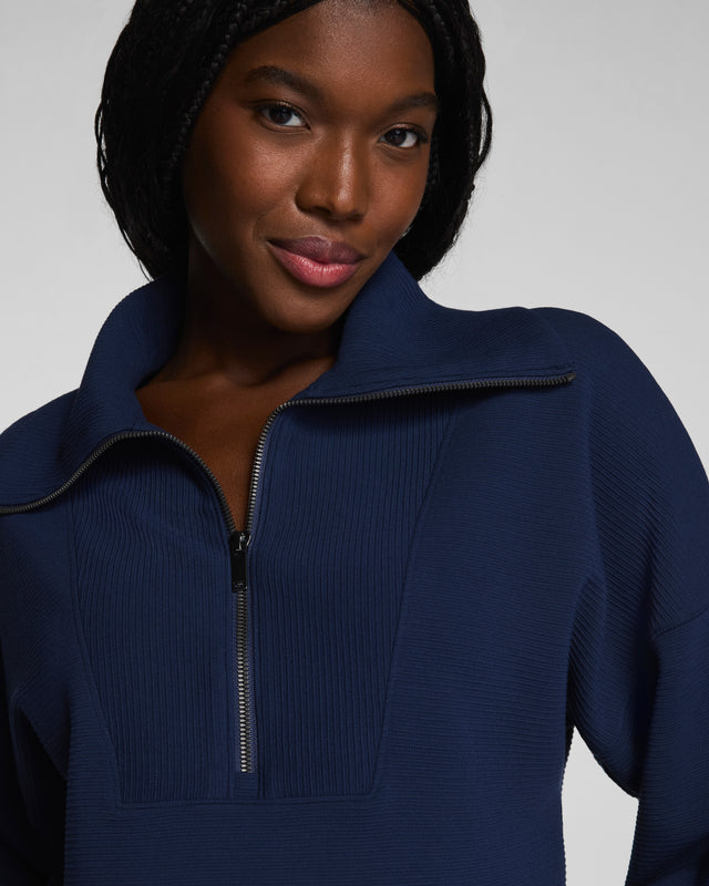 Ribbed Half Zip