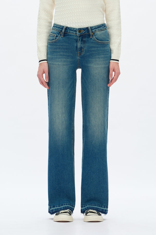 Low Rise Wide Leg Jeans