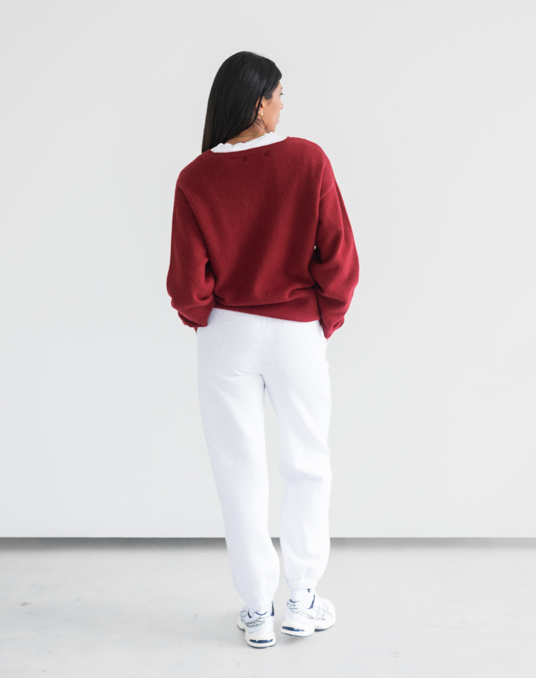 Oversized Knitted Crew Sweater