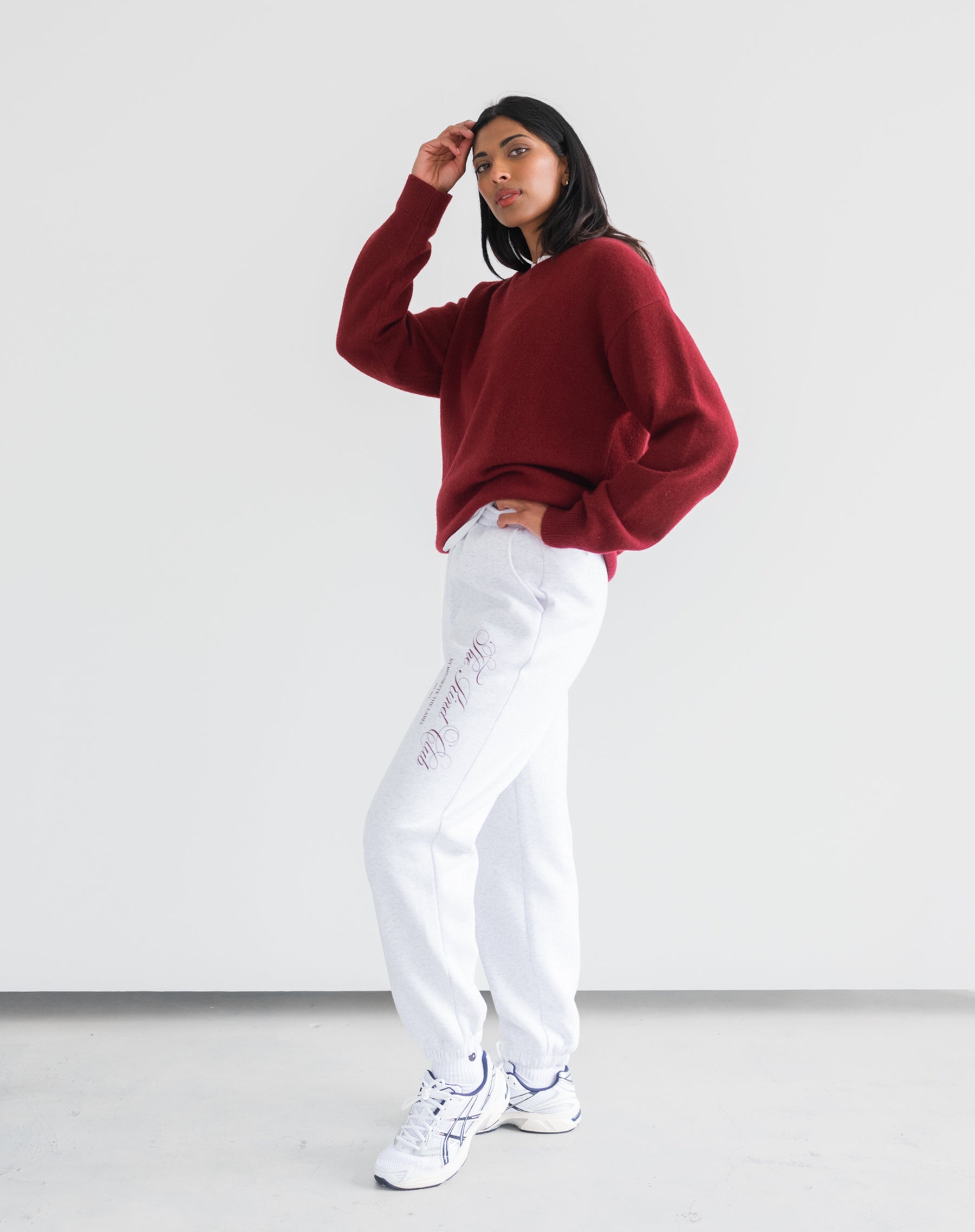 Oversized Knitted Crew Sweater