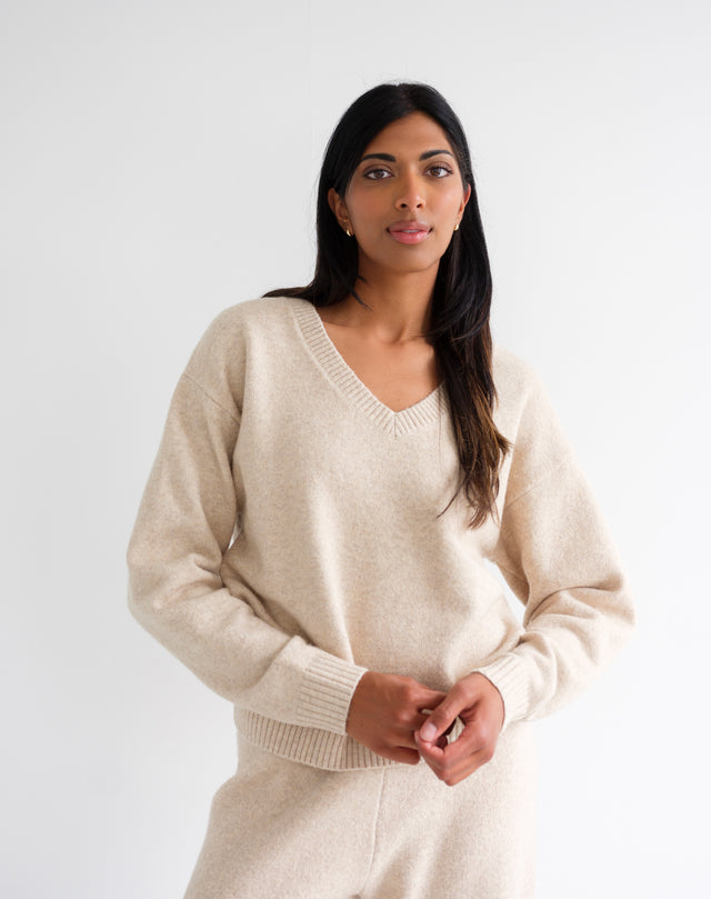 V-Neck Boxy Sweater