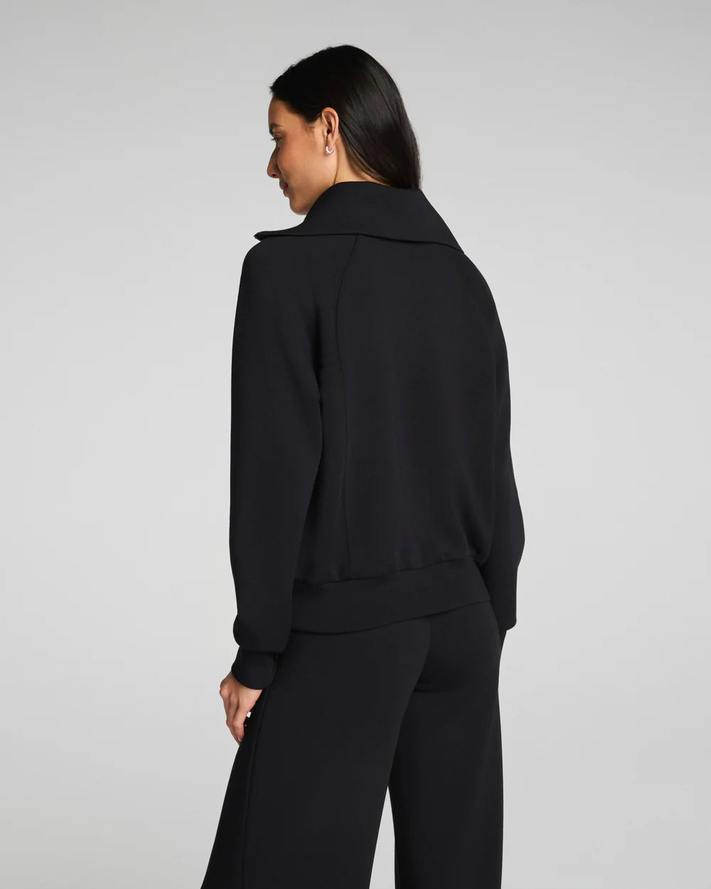 Spanx Airessentials Half Zip Black