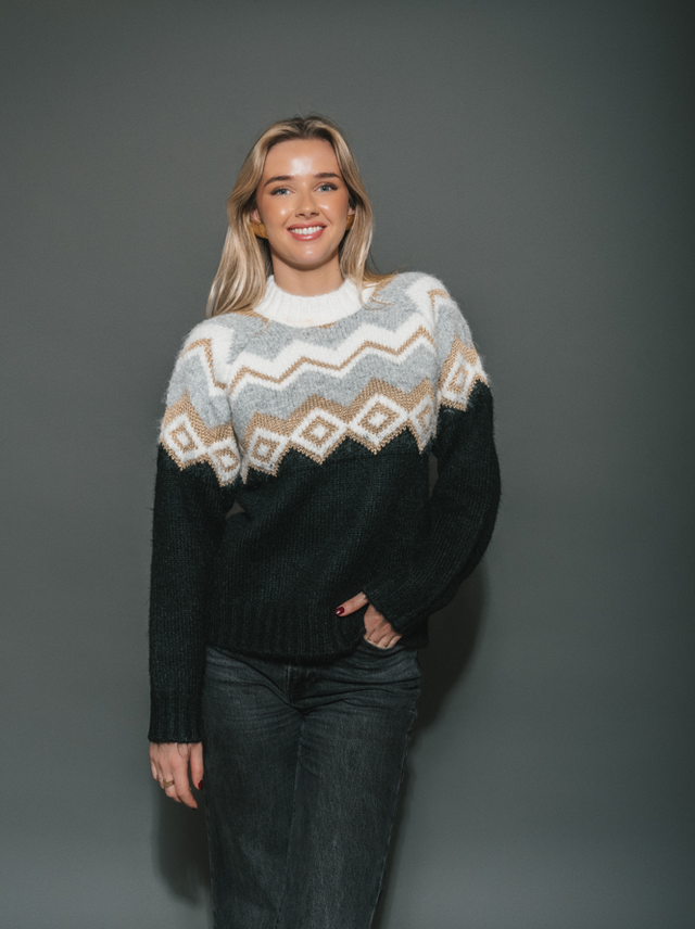 Mariah Luxe Fair Isle Sweater