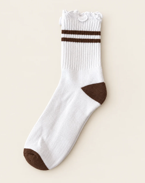 Stripe Ruffle Top PRIV Sock