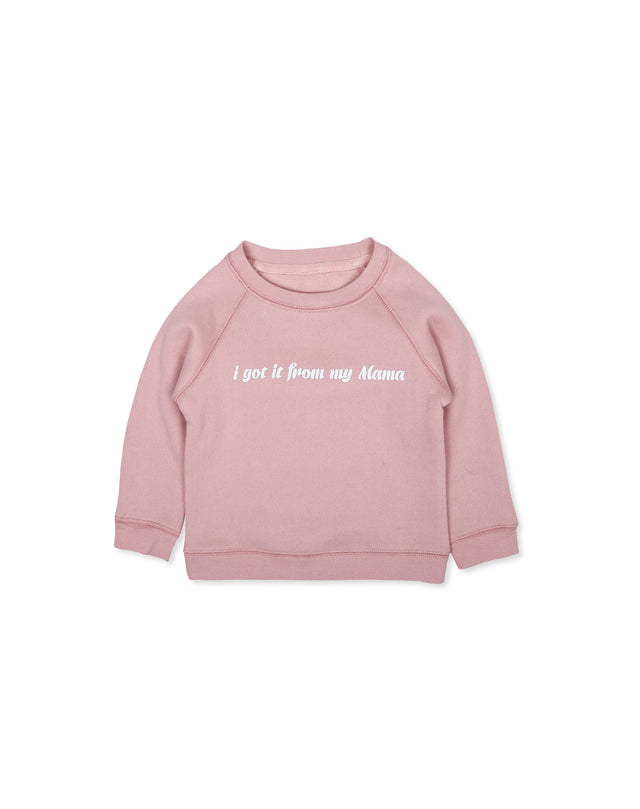 The "I GOT IT" Little Babes Crew Neck Sweatshirt | Misty Mauve