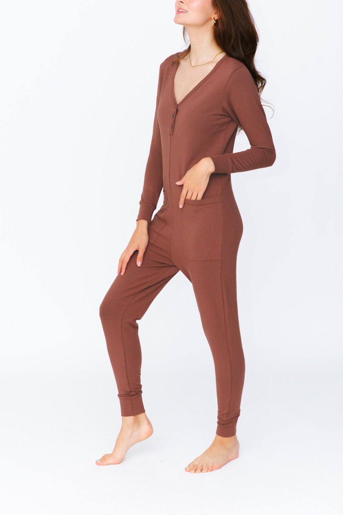 Smash + Tess The Wednesday Romper - Classic Cocoa