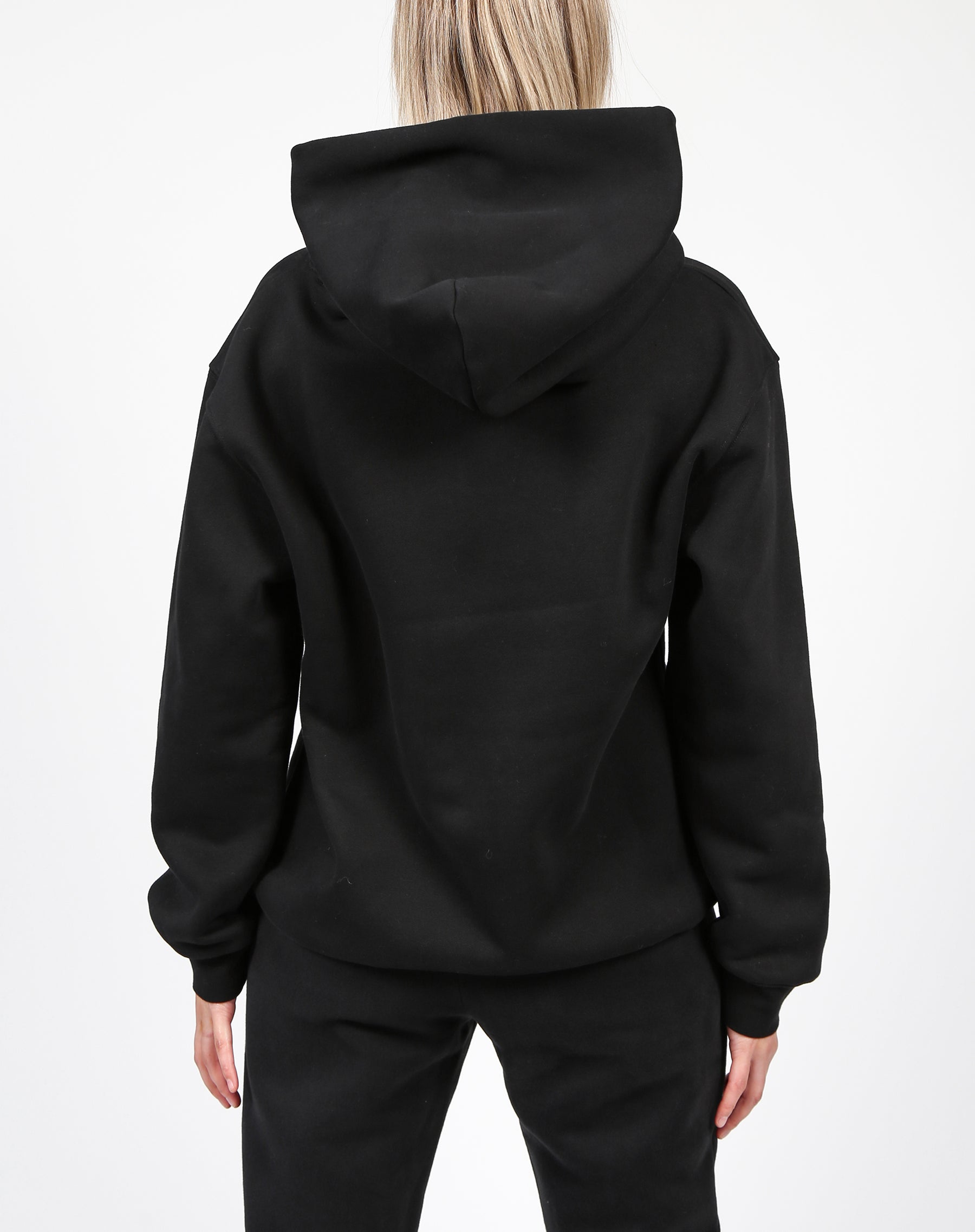 The "BLONDE" Embroidered Classic Hoodie | Black